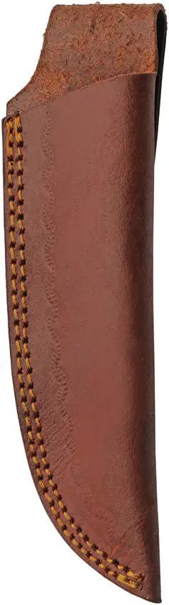 Damascus Sky Blue Hunter DM 1380 - 4 Inch Damascus Blade Full Tang Blue Resin Handle Includes Brown Leather Sheath by Damascus