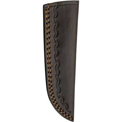 Damascus Eld Stag Hunter DM-1400 - 9 Inch Damascus Clip Point Knife With Stag Bone And Buffalo Horn Handle by Damascus