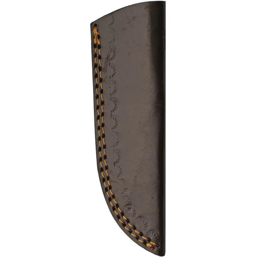 Damascus Turquoise Trailing Point Knife DM 1401 - Full Tang With Turquoise Resin And Buffalo Horn Handle by Damascus