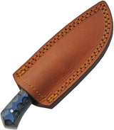 Damascus Skinner Blue and Black DM-1404BL Knife - Damascus Steel Blade With Full Tang And Pakkawood Handle by Damascus