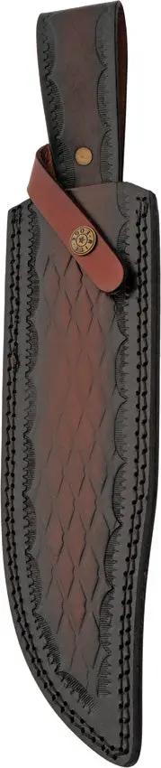 Damascus Bone Collector Bowie DM-1418 - Damascus Steel Bowie Blade With Camel Bone Handle by Damascus