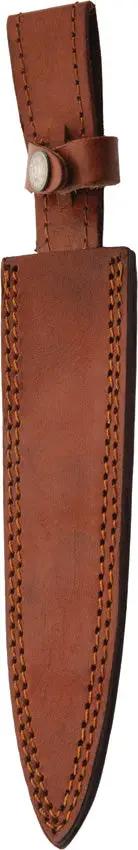 Damascus Tanners Edge Dagger DM-1425 - 7.75 Inch Double Edge Damascus Blade With Leather Grip And Belt Sheath by Damascus