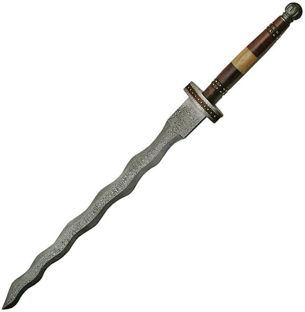 Damascus Sword Flamberge Wood DM-5011 by Damascus