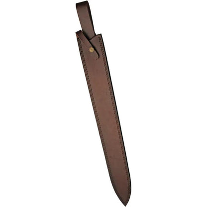 Damascus Langferd Sword DM-5026 - Double-Edged Damascus Blade With Leather Belt Sheath by Damascus