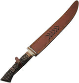 Valiant Forge Damascus Saber Style Sword DM5043 16.5 Inch Damascus Blade With Engraved Ash Wood Handle by Damascus