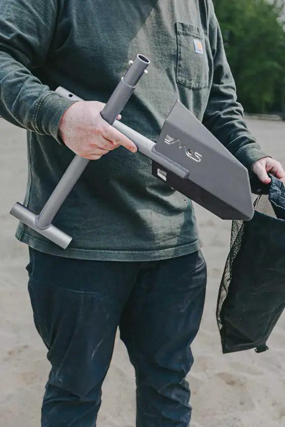 DMOS Collective The Nomad Shovel - Lightweight 2.2lb Aluminum Blade and Shaft with Integrated Bottle Opener by DMOS Collective