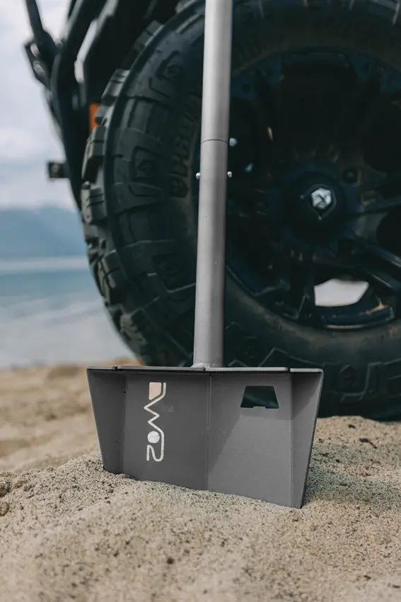 DMOS Collective The Nomad Shovel - Lightweight 2.2lb Aluminum Blade and Shaft with Integrated Bottle Opener by DMOS Collective