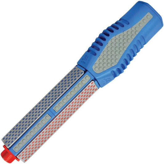 DMT TriStone Rotator Diamond Sharpener Kit For Hunters And Cooks 3 Grit Stones With Adjustable Angle Guides by DMT