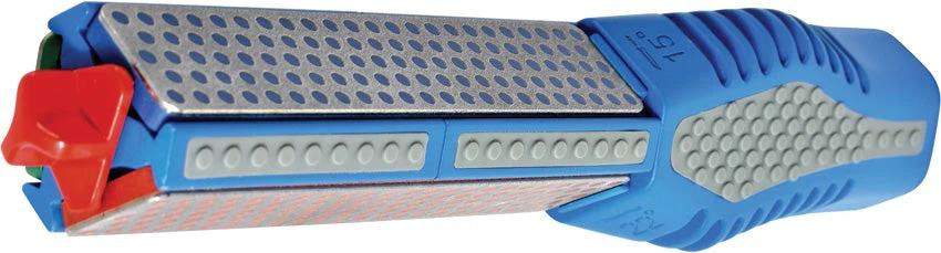 DMT TriStone Rotator Diamond Sharpener Kit For Hunters And Cooks 3 Grit Stones With Adjustable Angle Guides by DMT