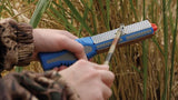 DMT TriStone Rotator Diamond Sharpener Kit For Hunters And Cooks 3 Grit Stones With Adjustable Angle Guides by DMT