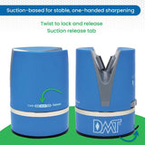 DMT EdgeSharp SharpAdjust Knife Sharpener With Suction Base Six Angle Options Tungsten V Grooves For Cooks by DMT