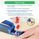 DMT EdgeSharp XChange Sharpen System With 3 Color Cartridges EroGrip Handle For Kitchen Knives Shears Serrated Blades by DMT
