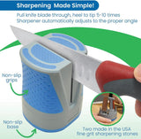 DMT SimpleSharp Dual Stone Sharpening System with Non Slip Base for Home Cooks and Tool Enthusiasts by DMT