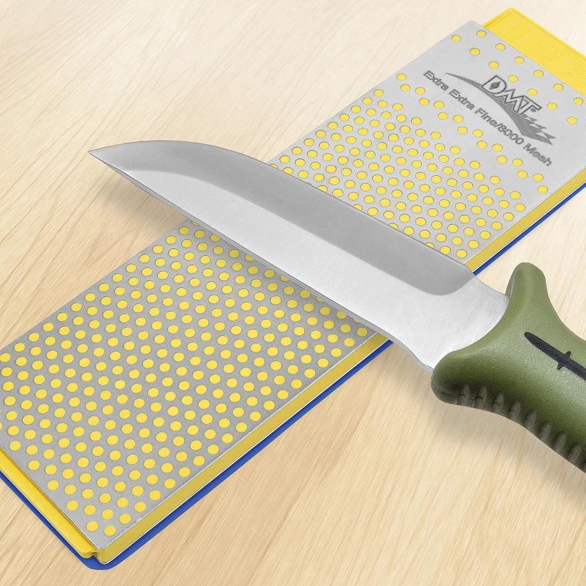 DMT DuoSharp Plus 8 Dual Sided Sharpening Stone With Extra Fine And Fine Grit For Knives Enthusiasts by DMT