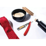 Dovo Facharbeit Six Eighths Inch Straight Razor For Wet Shavers With Red Acrylic Handle Extended Tang Square Point by Dovo