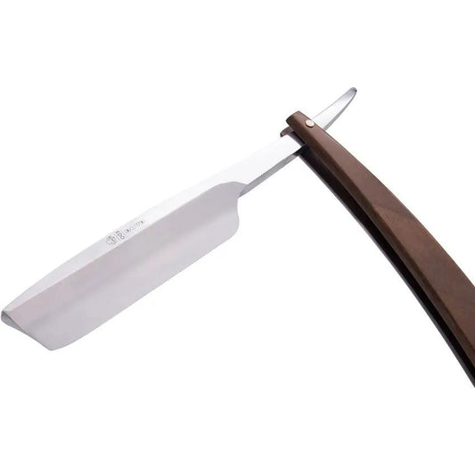 Dovo Five Eighths Straight Razor Walnut Handle Premium Carbon Steel Satin Blade For Professional Barbers by Dovo
