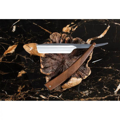 Dovo Five Eighths Straight Razor Walnut Handle Premium Carbon Steel Satin Blade For Professional Barbers by Dovo