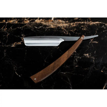 Dovo Five Eighths Straight Razor Walnut Handle Premium Carbon Steel Satin Blade For Professional Barbers by Dovo