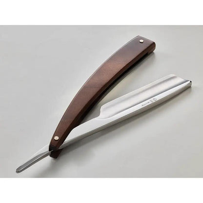 Dovo Five Eighths Straight Razor Walnut Handle Premium Carbon Steel Satin Blade For Professional Barbers by Dovo