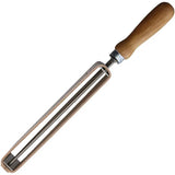 Premium Dovo Adjustable Strop with Vegetable Tanned Leather and Wooden Handle for Professional Barbers and Shavers by Dovo