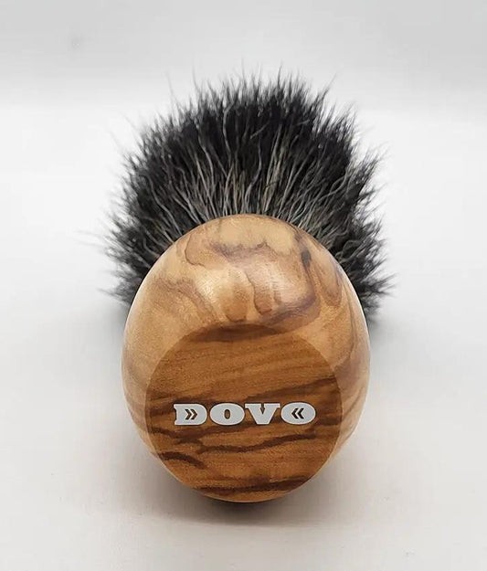 Premium Dovo Shaving Brush Olive Wood With Synthetic Bristles For Vegan Shaving Enthusiasts by Dovo