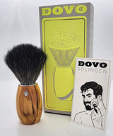 Premium Dovo Shaving Brush Olive Wood With Synthetic Bristles For Vegan Shaving Enthusiasts by Dovo