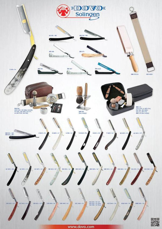 Dovo Straight Razors Poster 2018 STRAIGHT RAZORS 2018 POSTER by Dovo
