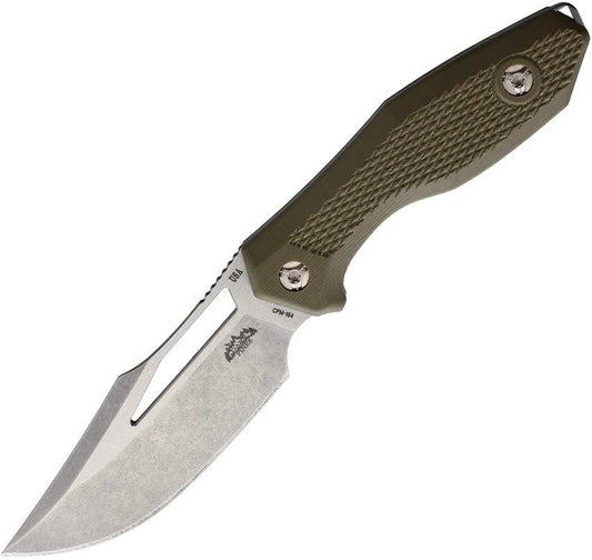 Dark Pines Widow Maker Green Micarta DPK002 WIDOW MAKER GREEN by Dark Pines