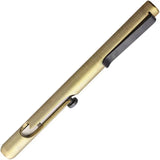 Dark Pines Hodges Bolt Action Scribe - Retractable 440C Blade With Naval Brass Body And Black DLC Clip by Dark Pines