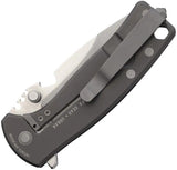 DPx Gear HEST Urban Framelock Ti - M390 Drop Point Blade, Gray Titanium Handle, Bottle Opener by DPx Gear