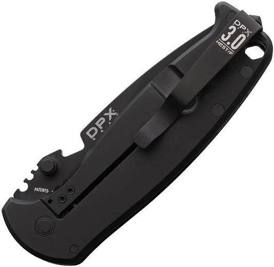 DPx Gear HEST 3.0 Framelock Knife - Sleipner Steel Blade With Bottle Opener Glass Breaker G10 Handle by DPx Gear