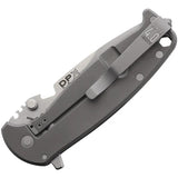 DPx Gear HEST 4.0 Framelock Magna - MagnaCut 3in Blade, Gray Titanium Handle, Bottle Opener Quick Open by DPx Gear