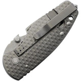 DPx Gear HEST Framelock Knife 3D Gray - Bohler M390 Blade With Glass Breaker, Bottle Opener, And Hex Drive by DPx Gear