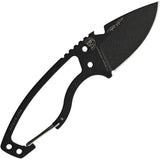 DPX Gear HEAT Hiker - Black Ceramic Coated 1095HC Steel Blade With Skeletonized One Piece Construction And Lanyard Holes by DPX Gear