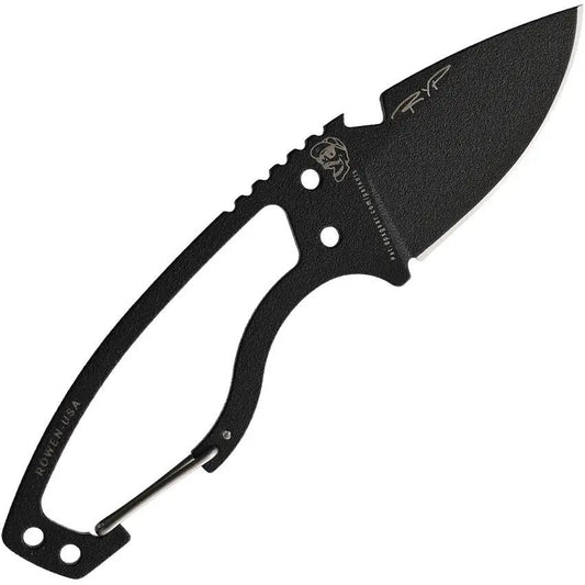 DPX Gear HEAT Hiker - Black Ceramic Coated 1095HC Steel Blade With Skeletonized One Piece Construction And Lanyard Holes by DPX Gear