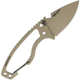DPX Gear HEAT Hiker Desert Tan DPHTX024 - One Piece Construction With Ceramic Coated 1095HC Steel 2.5 Inch Blade by DPX Gear