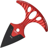 DPx Gear HIT Dagger Ti M390 Red - Dual Edge Titanium Blade With Red Stonewash Finish And Ball Chain Lanyard by DPx Gear