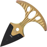 DPx Gear HIT Dagger Ti M390 Gold - Double Edge Blade With Gold Stonewashed Titanium Handle And Neck Sheath by DPx Gear