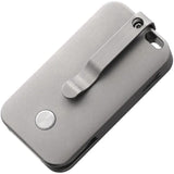 D Rocket Designs Auto Squarehead Button Lock Knife Squarehead Smooth - Satin M390 Blade With Titanium Handle by D Rocket Designs