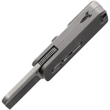 D Rocket Designs Auto Squarehead Button Lock Knife Squarehead Smooth - Satin M390 Blade With Titanium Handle by D Rocket Designs