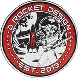D Rocket Designs Rocket Girl Patch DRD-PATCH-2013 by D Rocket Designs