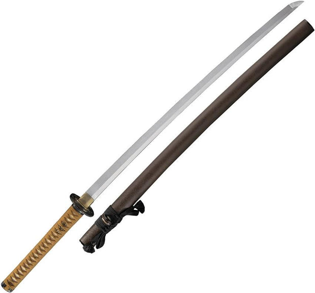 Dragon King Autumn Leaf Katana 29.25 In 5160 Tempered Blade White Ray Skin Handle For Collectors by Dragon King