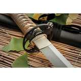 Dragon King Autumn Leaf Katana 29.25 In 5160 Tempered Blade White Ray Skin Handle For Collectors by Dragon King