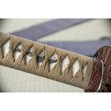 Dragon King Fletching Katana SR35320 Premium Handcrafted Satin Blade Arrow Pattern For Collectors by Dragon King