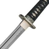 Dragon King Kawanakajima Katana SD35420 For Elite Collectors T10 9260 Blade Deep Hi Hamon Black Silk Handle by Dragon King