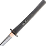 Dragon King Modern Katana SD35471 Premium 1566 Steel Satin Blade Black G10 Handle Dragon Menuki For Collectors by Dragon King
