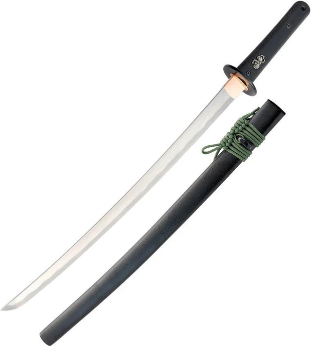 Dragon King Wakizashi 27 Inch Overall 19.5 Inch Blade Real Hamon Copper Habaki G10 Handle For Collectors by Dragon King