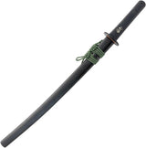 Dragon King Wakizashi 27 Inch Overall 19.5 Inch Blade Real Hamon Copper Habaki G10 Handle For Collectors by Dragon King