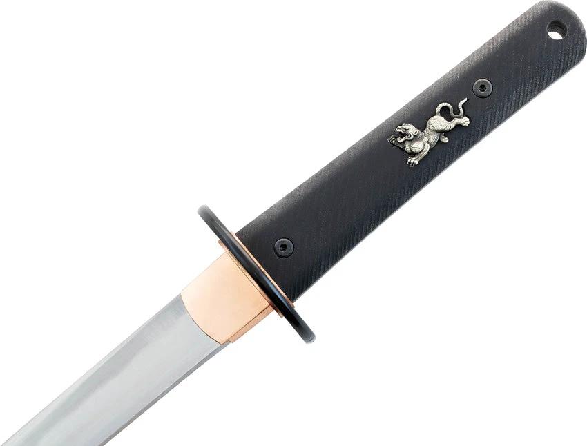 Dragon King Wakizashi 27 Inch Overall 19.5 Inch Blade Real Hamon Copper Habaki G10 Handle For Collectors by Dragon King