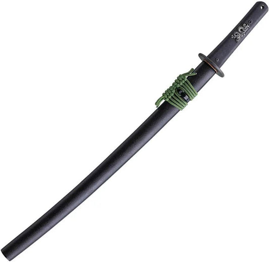 Dragon King Wakizashi Bohi 19.5in Blade With Hamon Copper Habaki G10 Handle Dual-Pinned For Collectors by Dragon King
